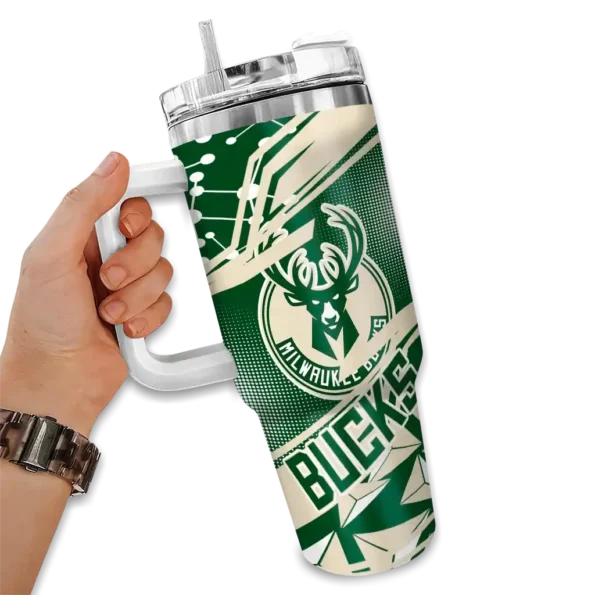 custom milwaukee bucks abstract paths green curved tumbler fashion forward 1.webp