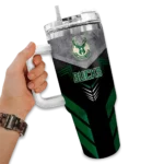 custom milwaukee bucks arrow armor green black curved tumbler best selling 1.webp