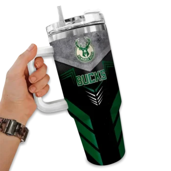 custom milwaukee bucks arrow armor green black curved tumbler fashion forward 1.webp