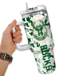 custom milwaukee bucks camo mashup green white curved tumbler best selling 1.webp