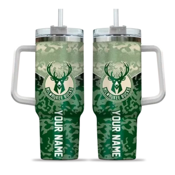 custom milwaukee bucks chevron stripe green curved tumbler best selling 1.webp