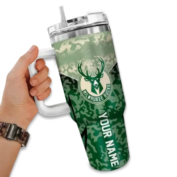 custom milwaukee bucks chevron stripe green curved tumbler fashion forward 1.webp