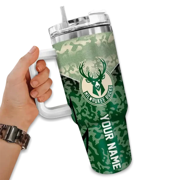 custom milwaukee bucks chevron stripe green curved tumbler fashion forward 1.webp