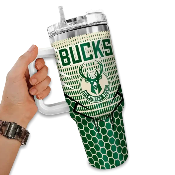 custom milwaukee bucks hex texture green curved tumbler fashion forward 1.webp