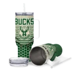 custom milwaukee bucks hex texture green curved tumbler best selling 1.webp