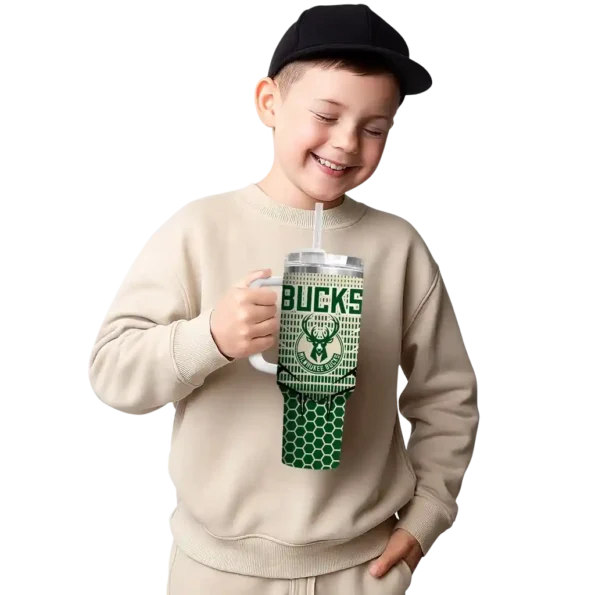 custom milwaukee bucks hex texture green curved tumbler latest model 1.webp