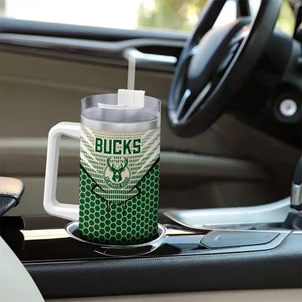 custom milwaukee bucks hex texture green curved tumbler trendy 1.webp