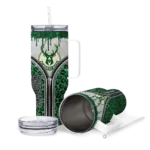 custom milwaukee bucks leopard zipper green curved tumbler best selling 1.webp