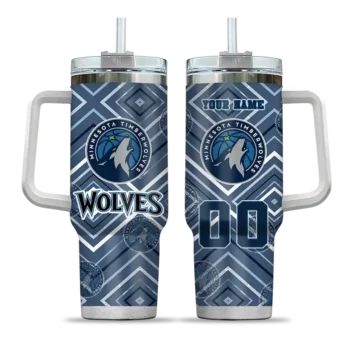custom minnesota timberwolves bold diamonds midnight blue curved tumbler best selling 1.webp