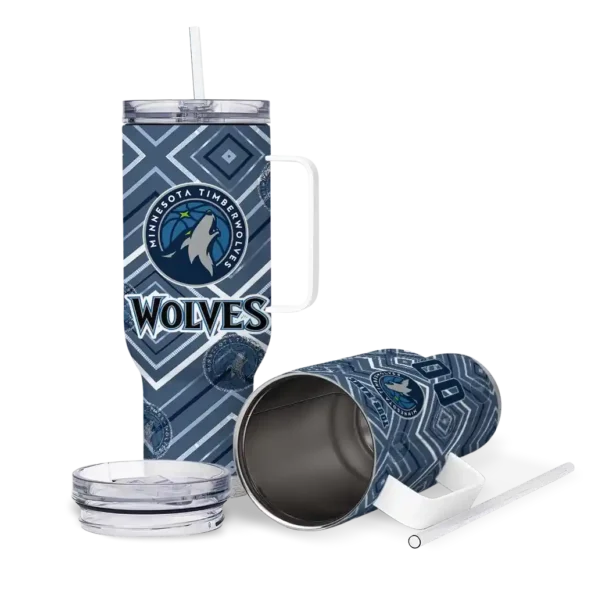 custom minnesota timberwolves bold diamonds midnight blue curved tumbler high quality 1.webp