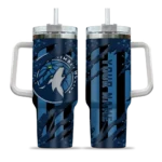 custom minnesota timberwolves claw cut midnight blue black curved tumbler best selling 1.webp