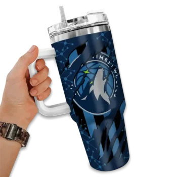 custom minnesota timberwolves claw cut midnight blue black curved tumbler fashion forward 1.webp