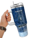 custom minnesota timberwolves geometric prism midnight blue curved tumbler best selling 1.webp