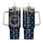 custom new orleans pelicans bullseye drips navy curved tumbler best selling 1.webp