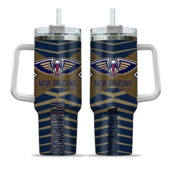 custom new orleans pelicans chevron layers navy curved tumbler best selling 1.webp