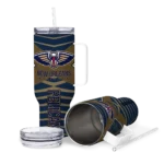 custom new orleans pelicans chevron layers navy curved tumbler best selling 1.webp