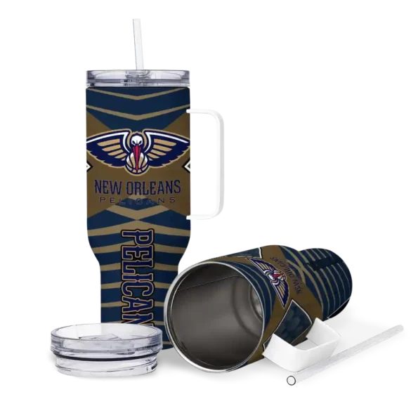custom new orleans pelicans chevron layers navy curved tumbler high quality 1.webp