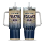 custom new orleans pelicans gradient dots navy curved tumbler best selling 1.webp