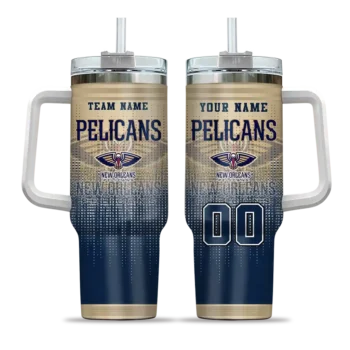 custom new orleans pelicans gradient dots navy curved tumbler best selling 1.webp