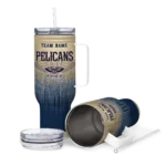 custom new orleans pelicans gradient dots navy curved tumbler best selling 1.webp