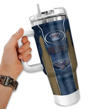 custom new orleans pelicans hexagon armor navy curved tumbler fashion forward 1.webp