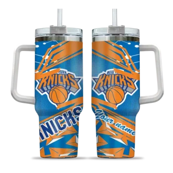 custom new york knicks abstract paths blue curved tumbler best selling 1.webp