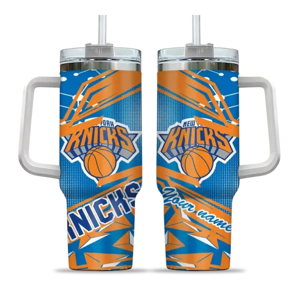 custom new york knicks abstract paths blue curved tumbler best selling 1.webp