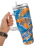 custom new york knicks abstract paths blue curved tumbler best selling 1.webp