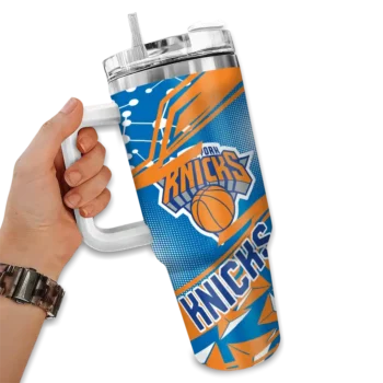 custom new york knicks abstract paths blue curved tumbler fashion forward 1.webp