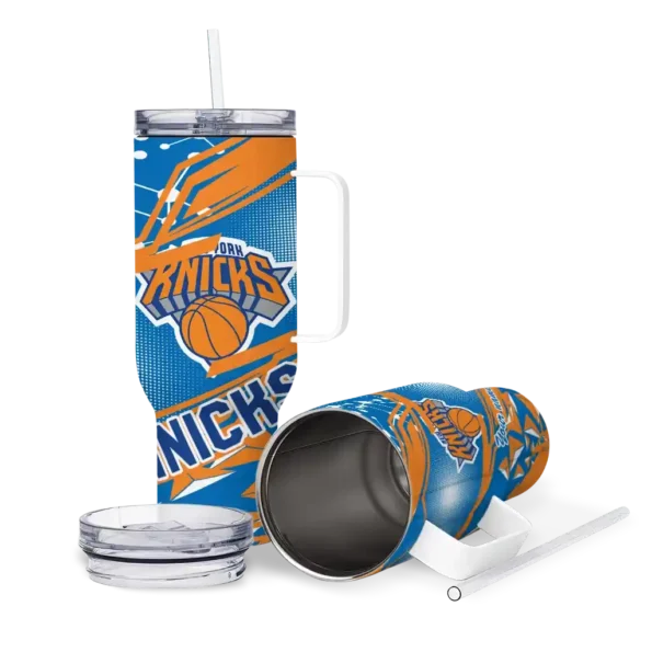 custom new york knicks abstract paths blue curved tumbler high quality 1.webp