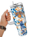 custom new york knicks camo mashup blue white curved tumbler best selling 1.webp