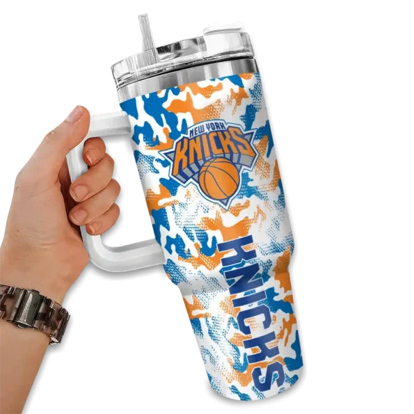custom new york knicks camo mashup blue white curved tumbler fashion forward 1.webp