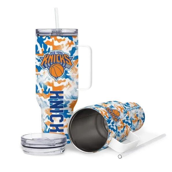 custom new york knicks camo mashup blue white curved tumbler high quality 1.webp