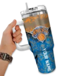 custom new york knicks chevron stripe blue curved tumbler best selling 1.webp