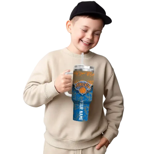 custom new york knicks chevron stripe blue curved tumbler latest model 1.webp