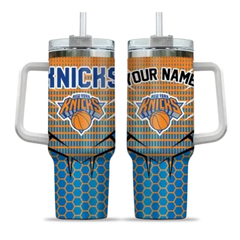custom new york knicks hex texture blue curved tumbler best selling 1.webp