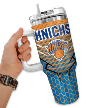 custom new york knicks hex texture blue curved tumbler fashion forward 1.webp