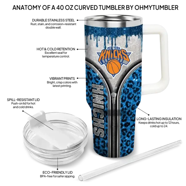 custom new york knicks leopard zipper blue curved tumbler new arrival 1.webp