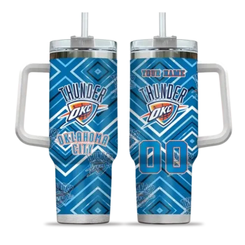 custom oklahoma city thunder bold diamonds blue curved tumbler best selling 1.webp