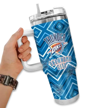 custom oklahoma city thunder bold diamonds blue curved tumbler fashion forward 1.webp