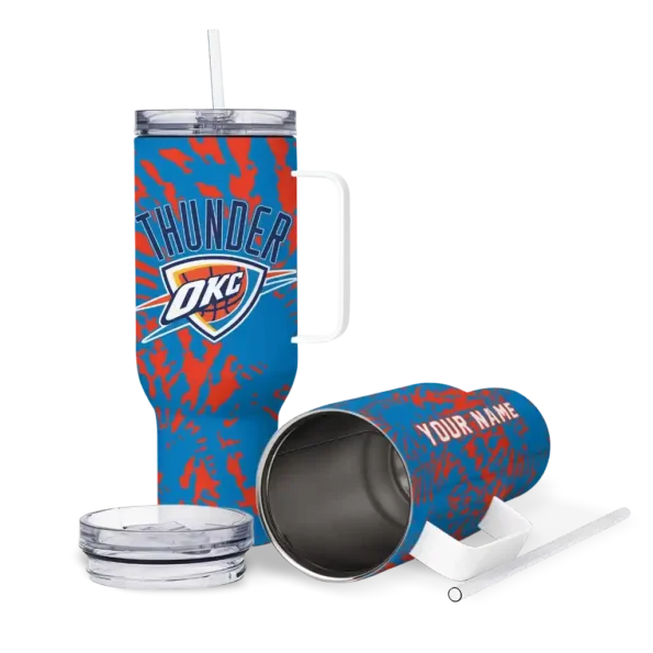 custom oklahoma city thunder burst swirl blue curved tumbler high quality 1.webp