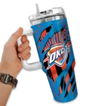custom oklahoma city thunder claw cut blue black curved tumbler best selling 1.webp
