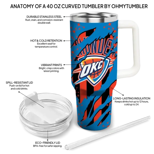 custom oklahoma city thunder claw cut blue black curved tumbler new arrival 1.webp