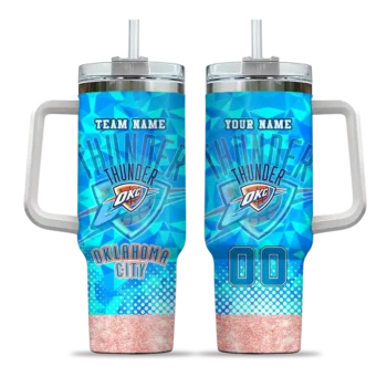 custom oklahoma city thunder geometric prism blue curved tumbler best selling 1.webp