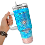 custom oklahoma city thunder geometric prism blue curved tumbler best selling 1.webp