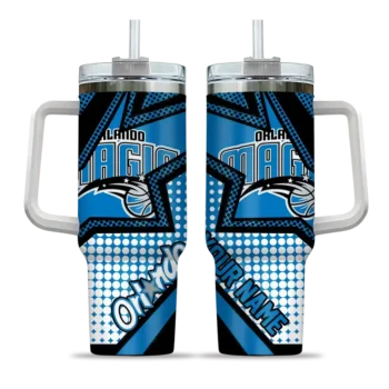 custom orlando magic arrow burst blue curved tumbler best selling 1.webp