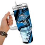 custom orlando magic arrow burst blue curved tumbler best selling 1.webp
