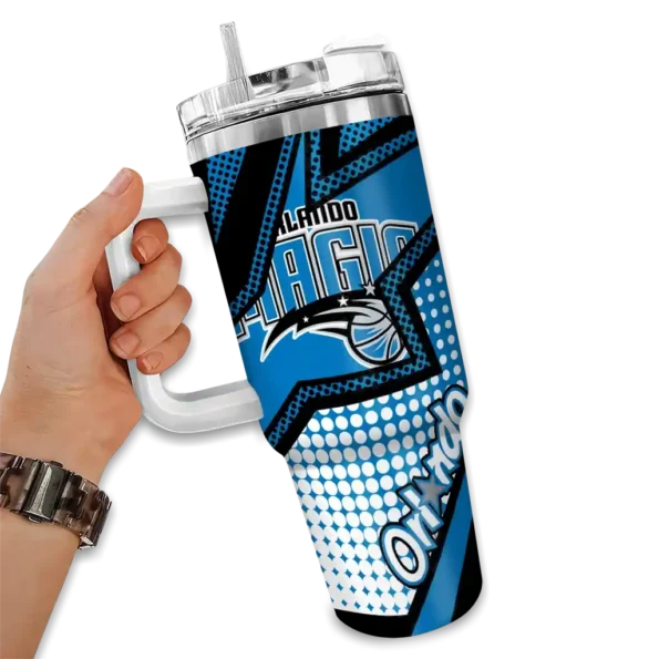 custom orlando magic arrow burst blue curved tumbler fashion forward 1.webp