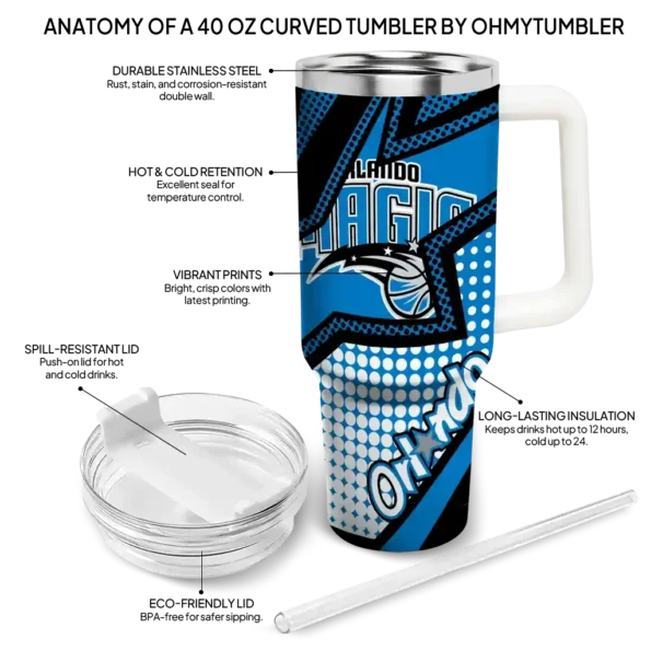 custom orlando magic arrow burst blue curved tumbler new arrival 1.webp