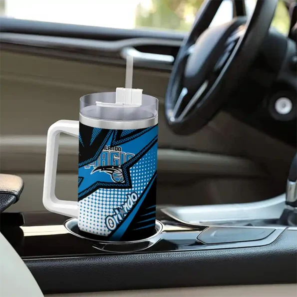 custom orlando magic arrow burst blue curved tumbler trendy 1.webp